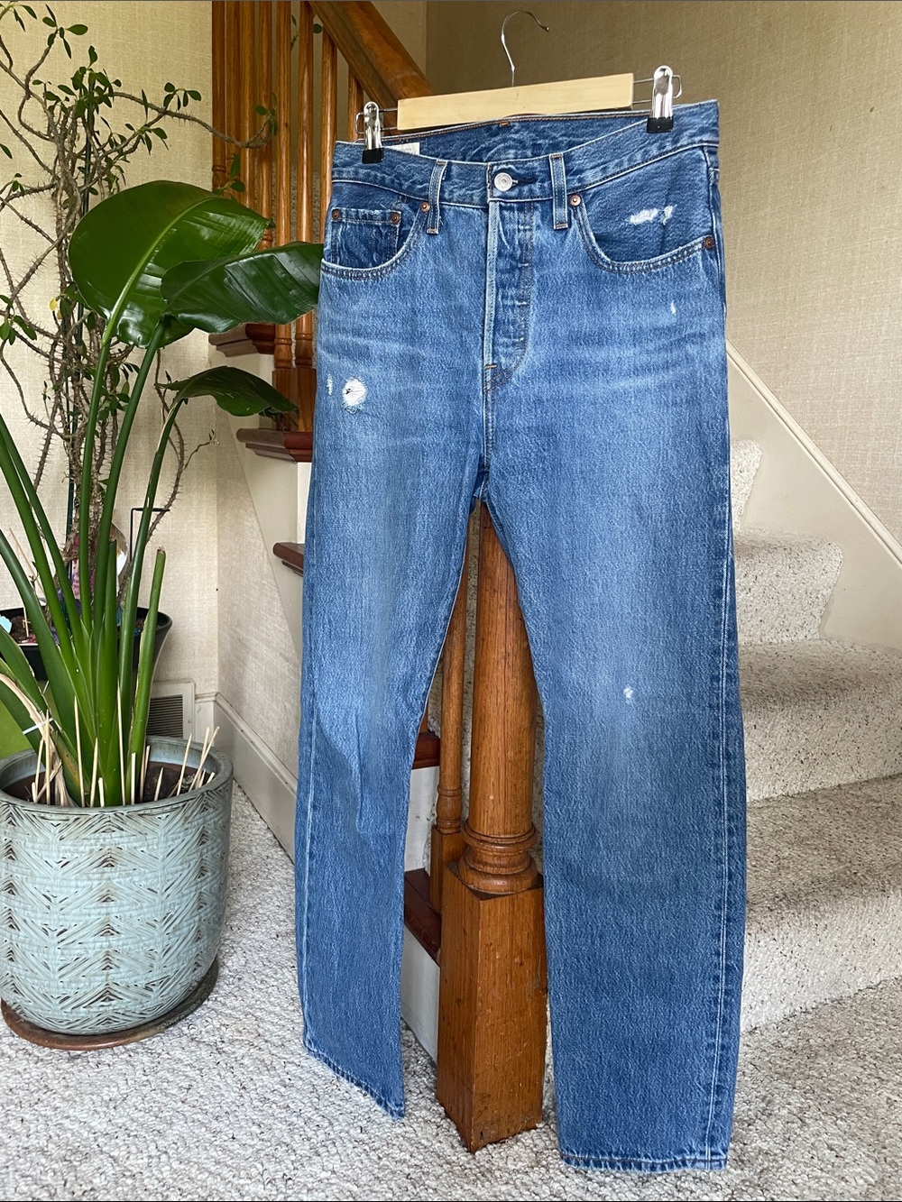 Levis 501 Classic Women's Blue Boot Cut Jeans
